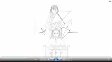 "SADAKO UND ICH" Graphic Novel by (copyright) Viviana Kammel