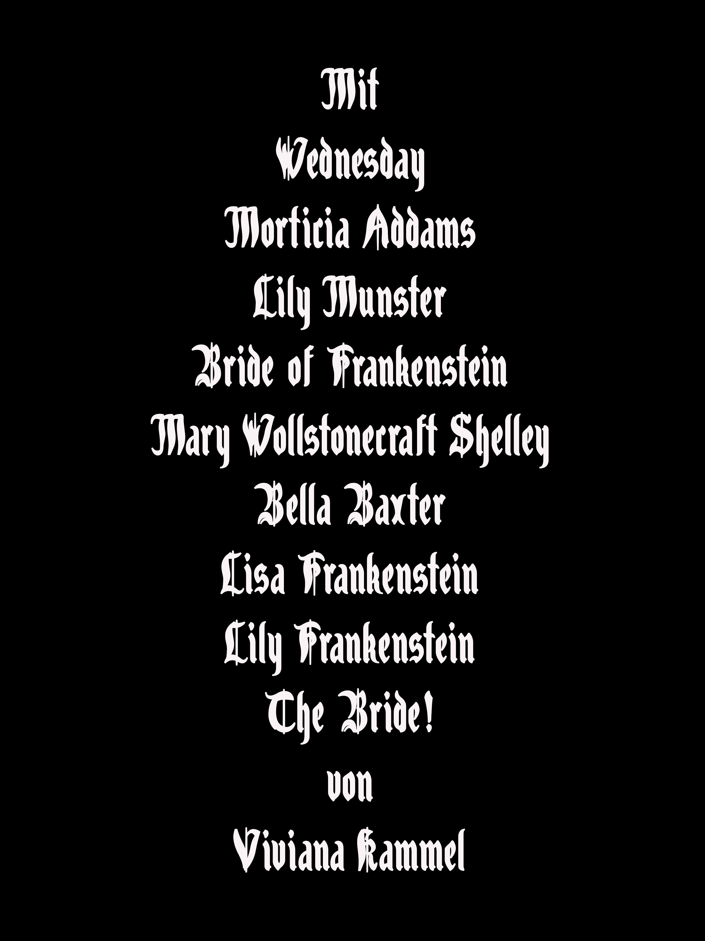 "Monster, Monster, Monster Girls!" - Zeitschrift von Viviana Kammel - mit Zeichnungen und Tattoobogen