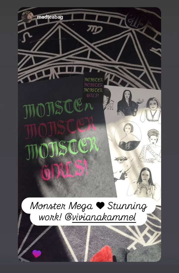 "Monster, Monster, Monster Girls!" - Zeitschrift von Viviana Kammel - mit Tattoobogen