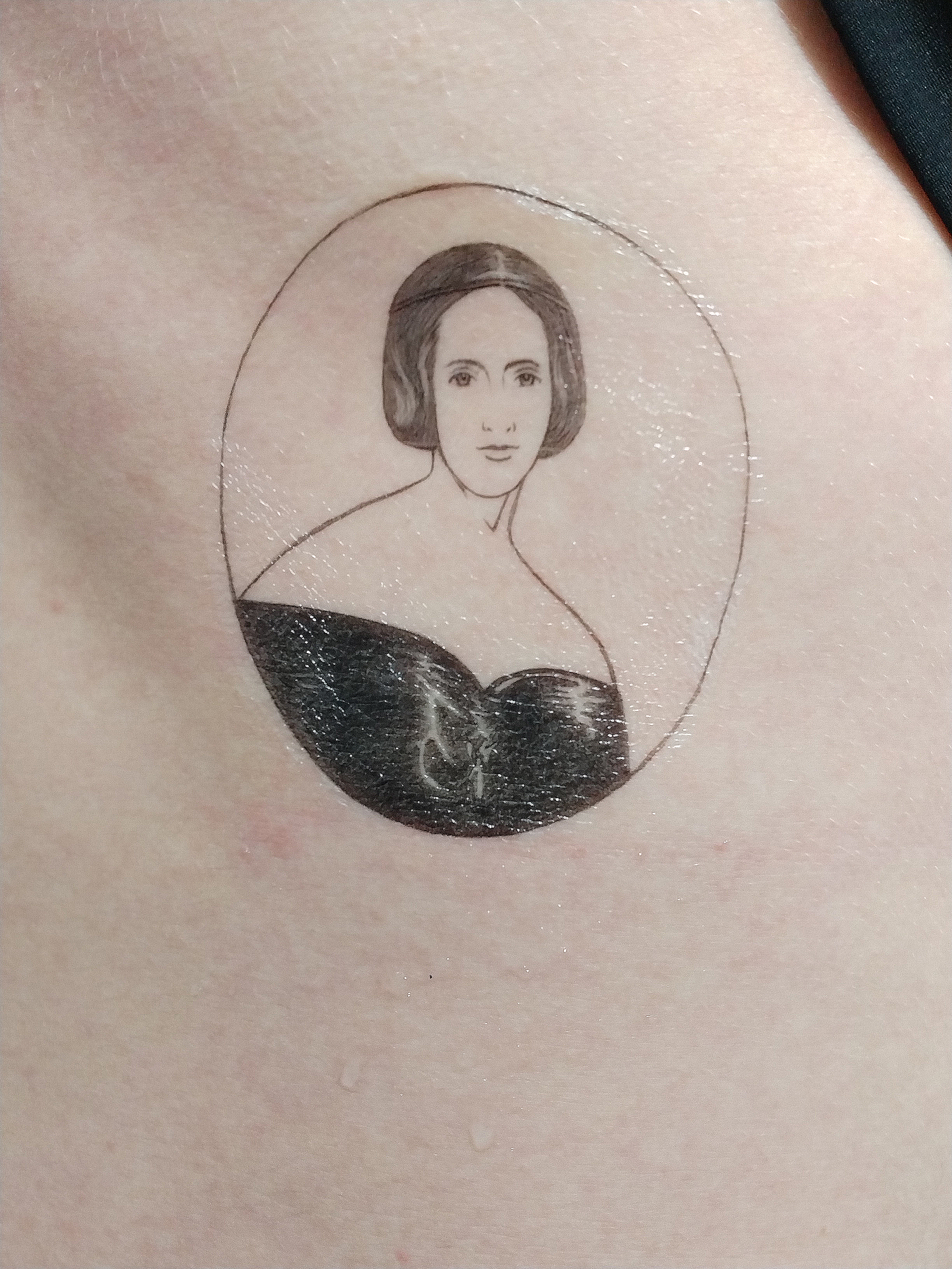 „Monster, Monster, Monster Girls!“ - Zeitschrift, Tattoo von Mary Shelley, Zeichnung von © Viviana Kammel